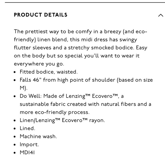 Madewell Linen-blend Lucie Smocked Midi Dress - Picture 10 of 10